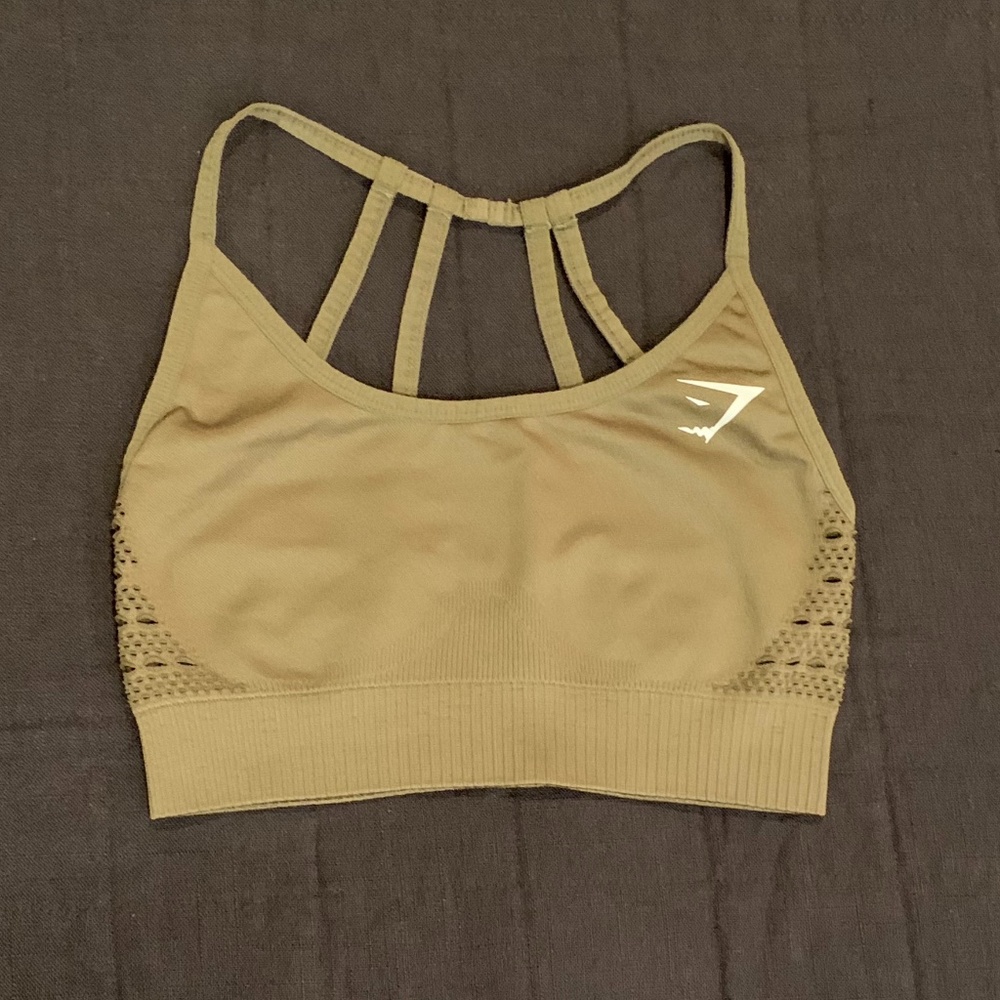 Energy Seamless Sports Bra - Khaki
